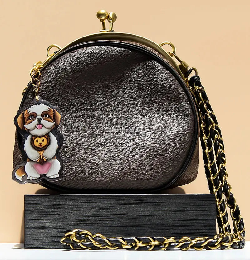 Take your favorite pup everywhere-with personality that clips right on.