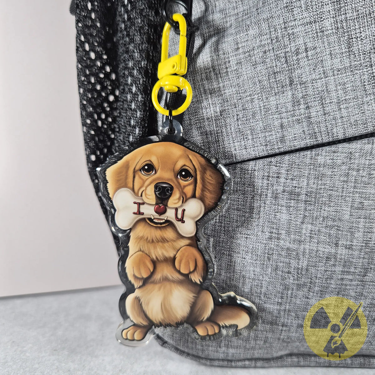 Golden Retriever Keychain