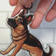 German Shepherd Keychain