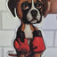 Boxer Puppy Keychain