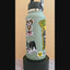 Video showing Gangsta Frenchie holographic sticker on a water bottle, with gold chain and dollar-sign medallion shimmering in the light.